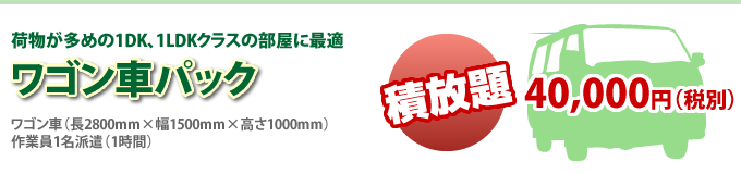 ワゴン車パック